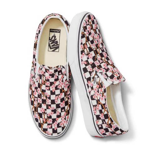 Vans Customs Cherry Blossom Checkerboard Slip-on (customs)