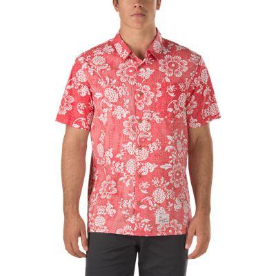 Vans 50th Anniversary Duke Aloha Shirt Buttondown Shirt (reinvent Red)