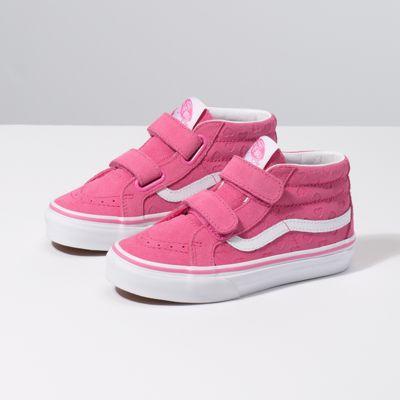 Vans Kids Hearts Sk8-mid Reissue V (azalea Pink/true White)