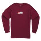 Vans Peaks Camp Long Sleeve T-shirt (burgundy)