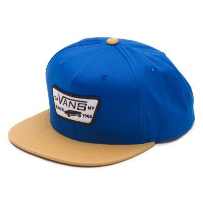Vans Boys Full Patch Snapback Hat (limoges/indian Tan)