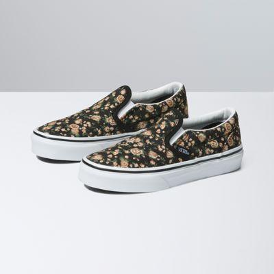 Vans Kids Rose Dreams Classic Slip-on (black/white)