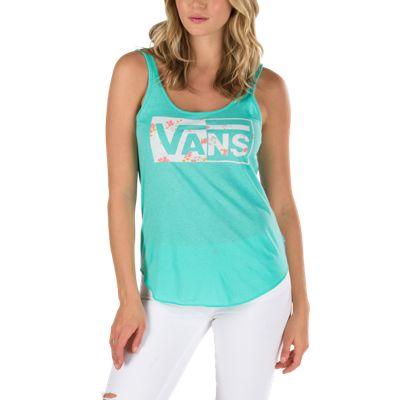 Vans 70's Floral Blast Tank Top (pool Blue)