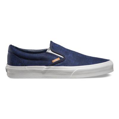 Vans Indigo Check Slip-on (blueprint/parisian Night)