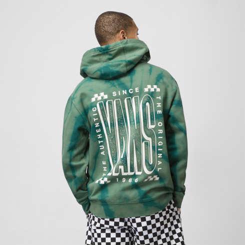 Vans Tall Type Tie Dye Pullover Hoodie (duck Green/deep Teal)
