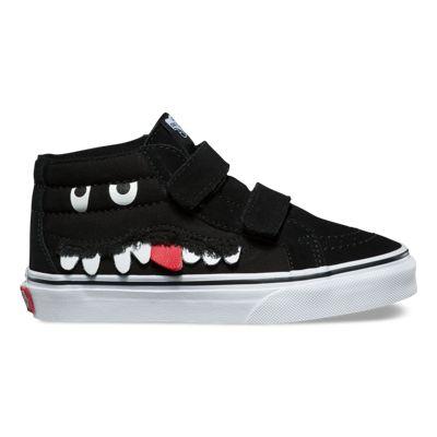 Vans Kids Monster Face Sk8-mid Reissue V (black True White)