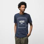 Vans Print Box T-shirt (dress Blues/white)
