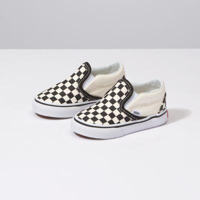 Vans Toddlers Checkerboard Slip On (black/off White/white)