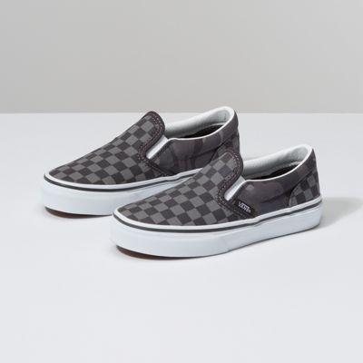 Vans Kids Tonal Checkerboard Slip-on (obsidian/camo)