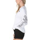 Vans Rose Thorns Long Sleeve T-shirt (white)