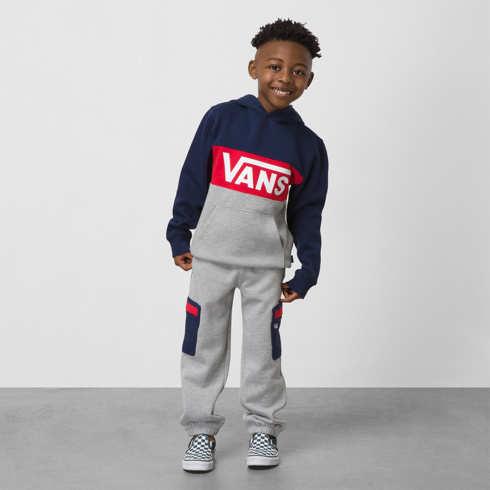 Vans Little Kids Cargo Fleece Pant (cement Heather)