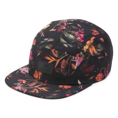 Vans Davis 5 Panel Hat (death Bloom) Mens Hats