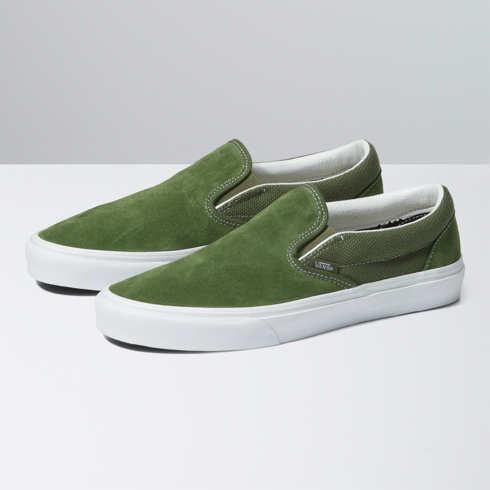 Vans Textured Classic Slip-on Shoe (chive)