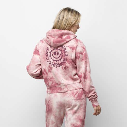 Vans Rise N Smile Cropped Hoodie (mesa Rose)
