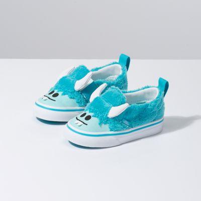 Vans Toddler Little Monsters Slip-on V (scuba Blue/blue Tint)