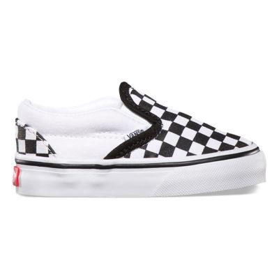 Vans Toddlers Checkerboard Slip On (black/true White)