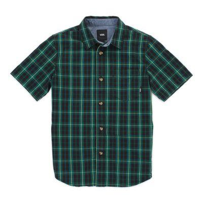 Vans Boys Rockwood Short Sleeve Shirt (vans Trekking Green)