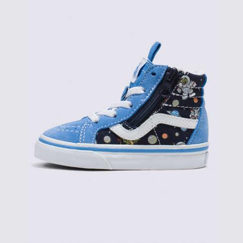Vans Toddler Glow Cosmic Zoo Sk8-hi Reissue Side Zip (black/blue)