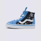 Vans Toddler Glow Cosmic Zoo Sk8-hi Reissue Side Zip (black/blue)