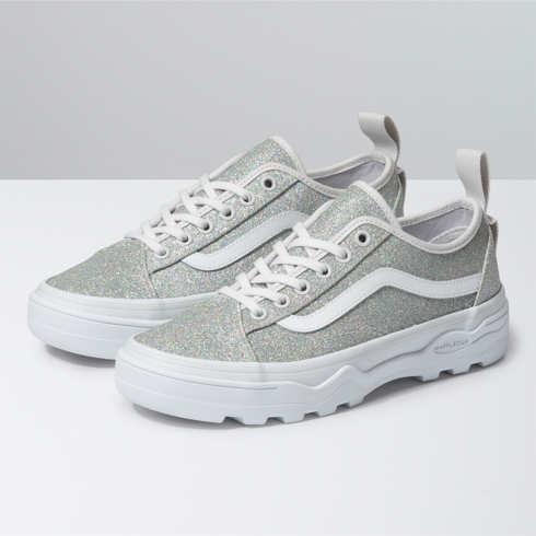 Vans Glitter Sentry Old Skool Wc Shoe (silver/true White)