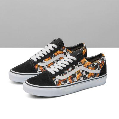 Vans Customs Butterfly Checkerboard Old Skool Wide (customs)