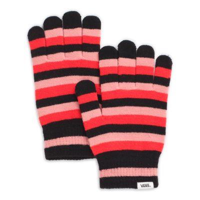 Vans Happy Hands Gloves (flamingo Pink/black) Mittens