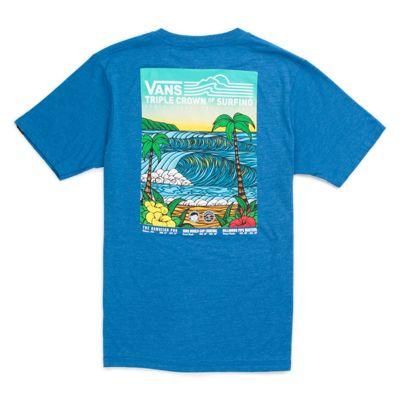 Vans Boys 2017 Vtcs Poster T-shirt (royal Heather)