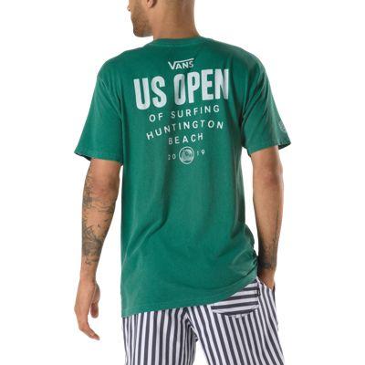 Vans Us Open Typer Overdye Short Sleeve T-shirt (vans Trekking Green)