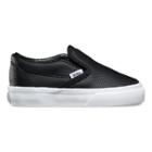 Vans Toddler Perf Leather Slip-on (black)