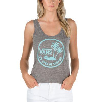 Vans 2017 Vuso Dual Palm Tank Top (grey Heather)