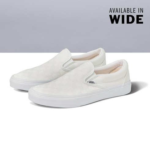 Vans Customs True White Checkerboard Slip-on Wide (customs)