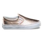 Vans Kids Perf Leather Classic Slip-on (rose Gold)