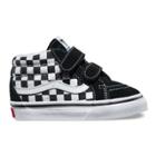 Vans Toddlers Checkerboard Sk8-mid Reissue V (black/true White) Kids Shoes