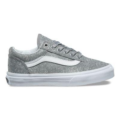 Vans Kids Lurex Glitter Old Skool (silver True White)