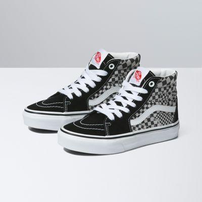 Vans X Tsp Kids Sk8-hi (checkerboard Black/white)