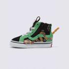 Vans Toddler Sk8-hi Reissue Side Zip Snake (green/black)