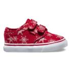 Vans Toddlers Atwood V (snowflakes Red) Kids Shoes