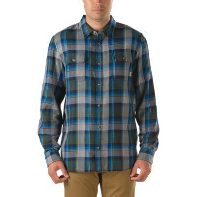 Vans Elm Plaid Buttondown Shirt (surplus Green) Mens T-shirts