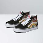 Vans Kids Santa Flame Sk8-hi Shoe (black)