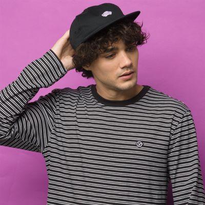 Vans Striped Long Sleeve T-shirt (black/white)