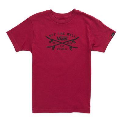 Vans Little Kids Skate Lock Up T-shirt (rhumba Red)