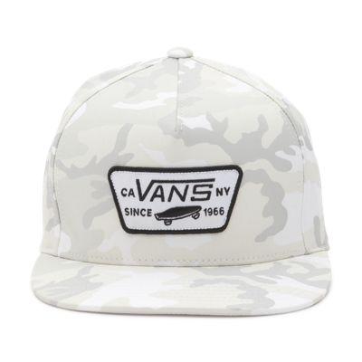 Vans Full Patch Snapback Hat (snow Camo)