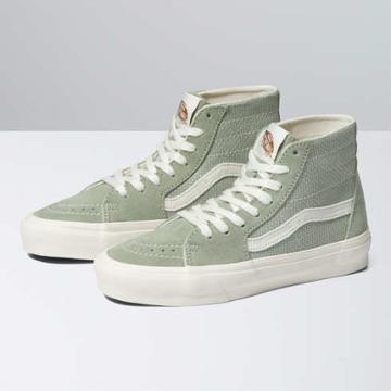 Vans Eco Theory Sk8-hi Tapered Shoe (earth Peace Vans Green/marshmallow)