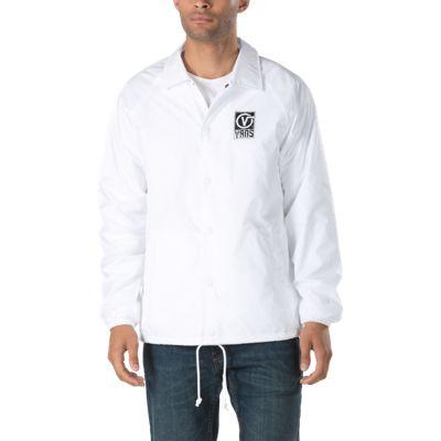 Vans Torrey Coaches Jacket (white Black)