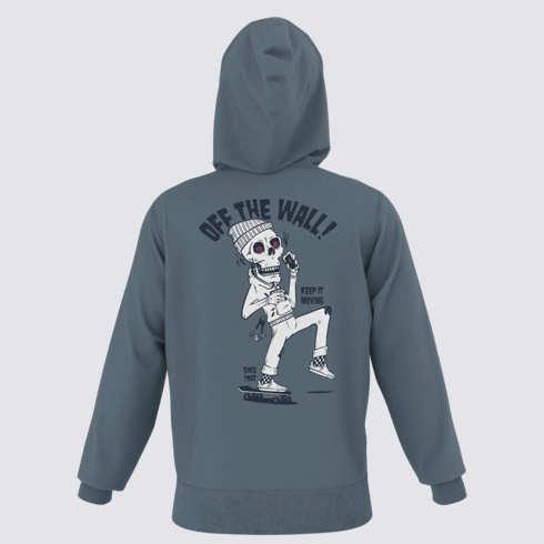 Vans Boys Push Off Pullover Hoodie (blue Mirage)