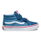 Vans Kids Denim 2-tone Sk8-mid Reissue V (blue/true White)