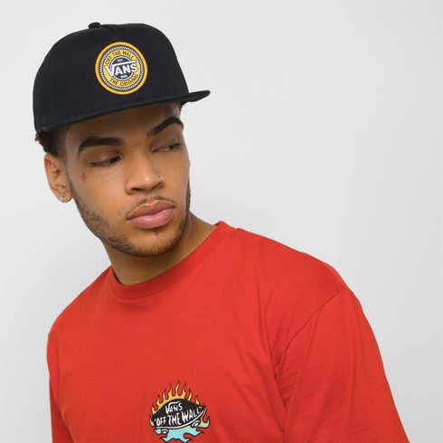 Vans Original Checkerboard Co Snapback Hat (black)