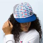 Vans Beach Bound Trucker Hat (true Blue/vans Love)