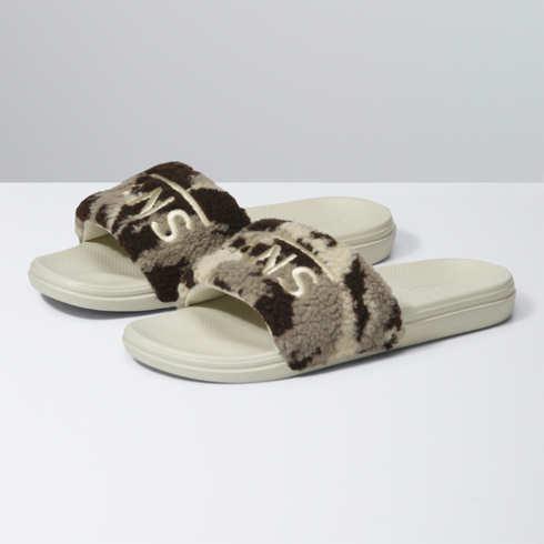 Vans Sherpa Camo La Costa Slide-on Sandal (brown/multi)
