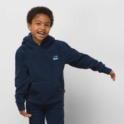 Vans Little Kids Polar Fleece Hoodie (dress Blues)